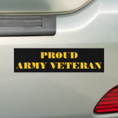 Autoaufkleber Proud Army Veteran (Auf Auto)