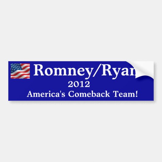Autoaufkleber Romney/Ryan 2012 (Vorne)