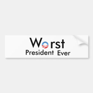 Autoaufkleber - schlechtester Präsident Ever
