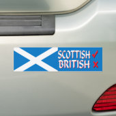 Autoaufkleber Scottish-ja britisches Nr. (Auf Auto)
