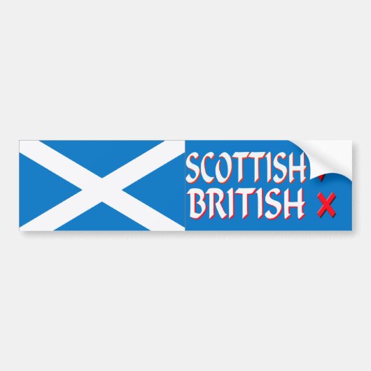 Autoaufkleber Scottish-ja britisches Nr. (Vorne)