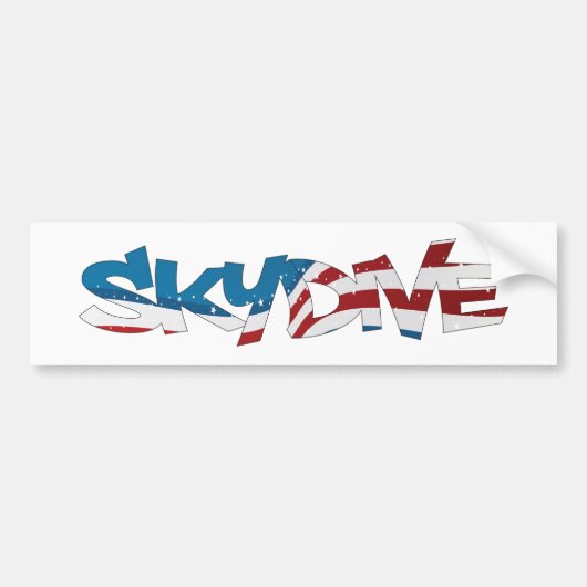 AUTOAUFKLEBER SKYDIVE USA (Vorne)