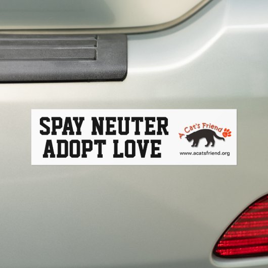 Autoaufkleber: Spay Neutrum adoptieren Liebe Autoaufkleber (Auf Auto)