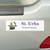 Autoaufkleber St. Urho mit Friedensheuschrecke (Auf Auto)