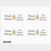 Autoaufkleber, stolze Eltern, Überlebende Rechteckiger Aufkleber (Blatt)