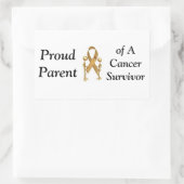 Autoaufkleber, stolze Eltern, Überlebende Rechteckiger Aufkleber (Tasche)