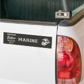 Autoaufkleber (stolze Schwester einer MARINE) (Auf Lkw)