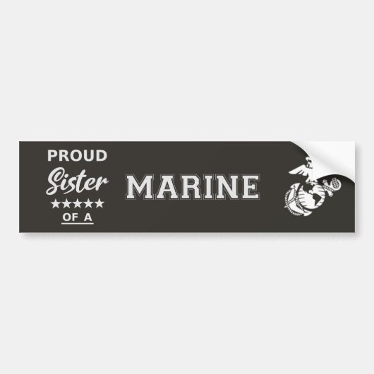Autoaufkleber (stolze Schwester einer MARINE) (Vorne)