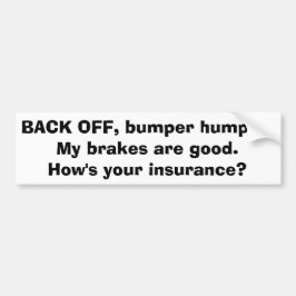 Autoaufkleber - StoßHumper w/black Beschriftung