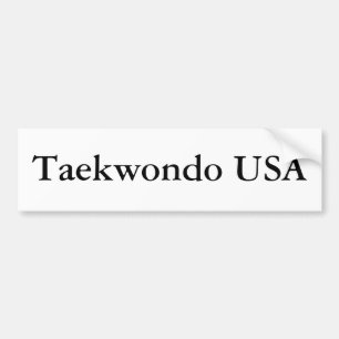 Autoaufkleber Taekwondos USA