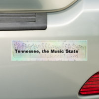 Autoaufkleber Tennessee Der Staat der Musik