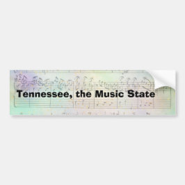 Autoaufkleber Tennessee Der Staat der Musik