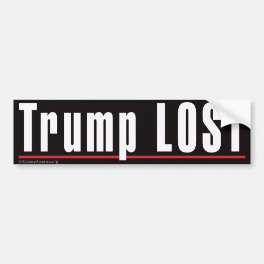 Autoaufkleber "Trump LOST" (Vorne)