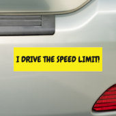 AUTOAUFKLEBER ÜBERARBEITETE "I Drive THE SPEED LIM (Auf Auto)