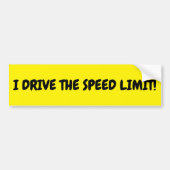 AUTOAUFKLEBER ÜBERARBEITETE "I Drive THE SPEED LIM (Vorne)