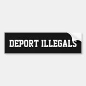 AUTOAUFKLEBER VON DEPORT-ILLEGALEN (Vorne)