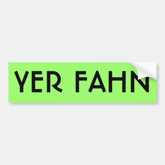 Autoaufkleber YER FAHN - LIMON (Vorne)