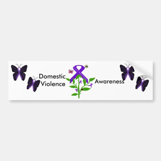 Autoaufkleber zur Sensibilisierung der Gewalt im I (Vorne)