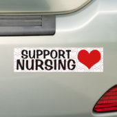AUTOAUFKLEBER zur Unterstützung der Pflege (Herz) (Auf Auto)