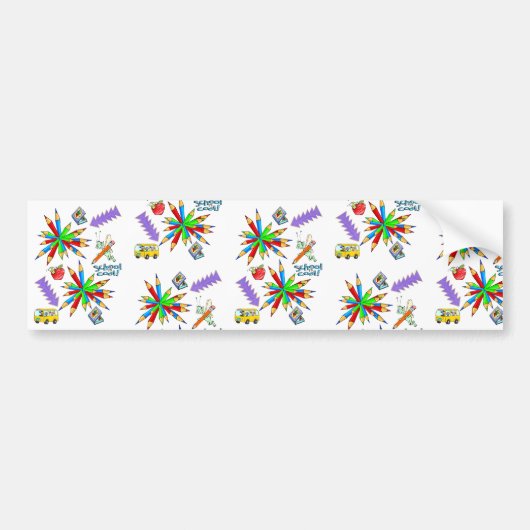 Autoaufkleber zurück zur Schule ist Cool (Vorne)