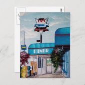 Autobahn 101 Diner Postkarte (Vorne/Hinten)