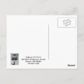 Autobahn 101 Diner Postkarte (Rückseite)