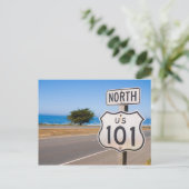 Autobahn 101 Nord Postkarte (Stehend Vorderseite)