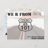 Autobahn 101 postkarte (Vorne/Hinten)