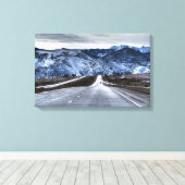 Autobahn 15 im Winter Leinwanddruck (Insitu (Holzboden))