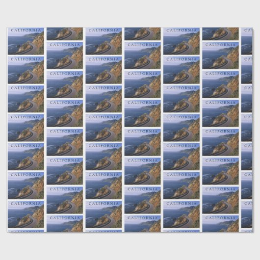 Autobahn 1 | Carmel California Geschenkpapier (Flach)