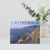Autobahn 1 | Carmel California | Happy Birthday Postkarte (Stehend Vorderseite)