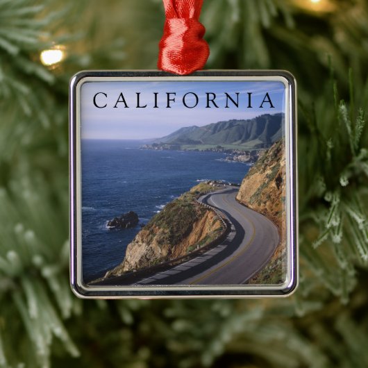 Autobahn 1 | Carmel California Ornament Aus Metall (Baum)