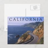 Autobahn 1 | Carmel California Postkarte (Vorne/Hinten)