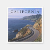 Autobahn 1 | Carmel California Serviette (Vorderseite)