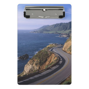 Autobahn 1 entlang der kalifornischen Küste in de Mini Klemmbrett