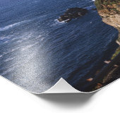 Autobahn 1 entlang der kalifornischen Küste in der Fotodruck (Ecke)