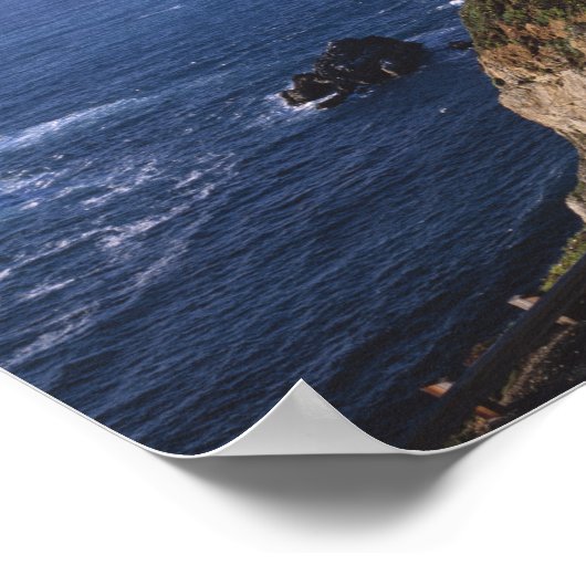 Autobahn 1 entlang der kalifornischen Küste in der Poster (Ecke)