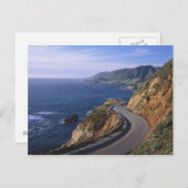 Autobahn 1 entlang der kalifornischen Küste in der Postkarte (Vorne/Hinten)