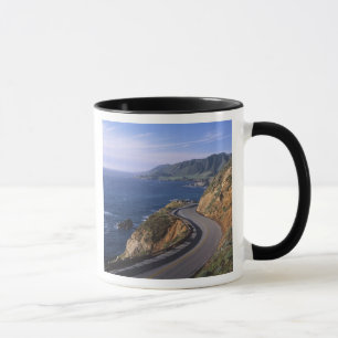 Autobahn 1 entlang der kalifornischen Küste in der Tasse