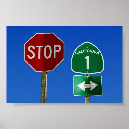 Autobahn 1 Kalifornien Poster (Vorne)