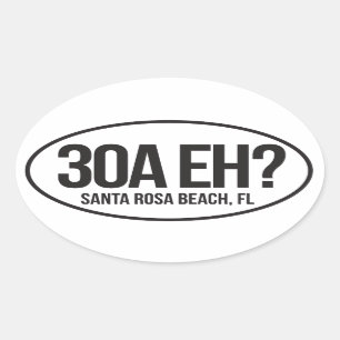 Autobahn 30A Florida Oval Aufkleber für Kanadier E