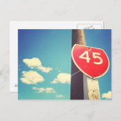 Autobahn 45 postkarte (Vorne/Hinten)