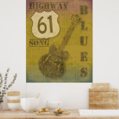 Autobahn 61 Blues Poster (Küche)