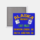 Autobahn Alaska Magnet (Vorderseite/Rückseite)