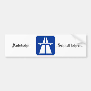 Autobahn-Autoaufkleber Autoaufkleber