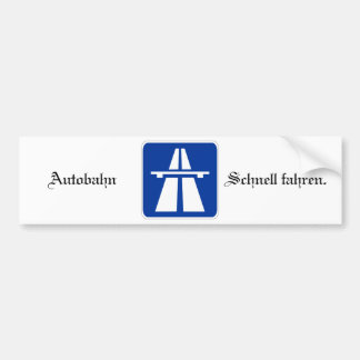 Autobahn-Autoaufkleber Autoaufkleber