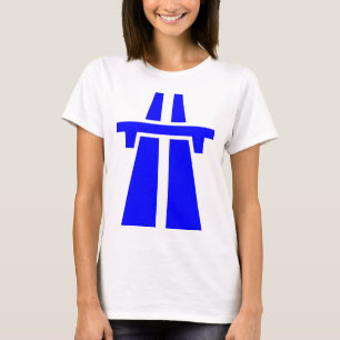 Autobahn, Autobahn, Autobahn - blau T-Shirt