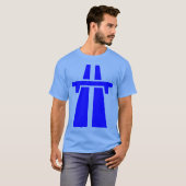 Autobahn, Autobahn, Autobahn - Blau T-Shirt (Vorne ganz)