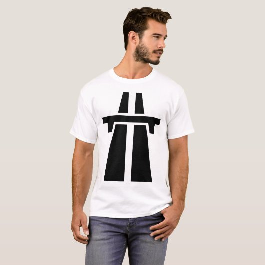 Autobahn, Autobahn, Autobahn - Schwarz T-Shirt (Vorne ganz)