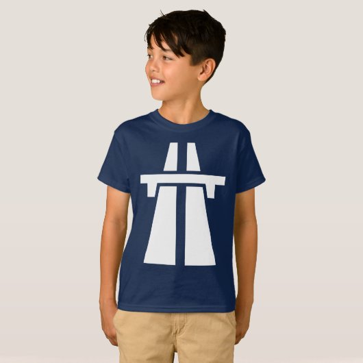 Autobahn, Autobahn, Autobahn - Weiß T-Shirt (Vorne ganz)